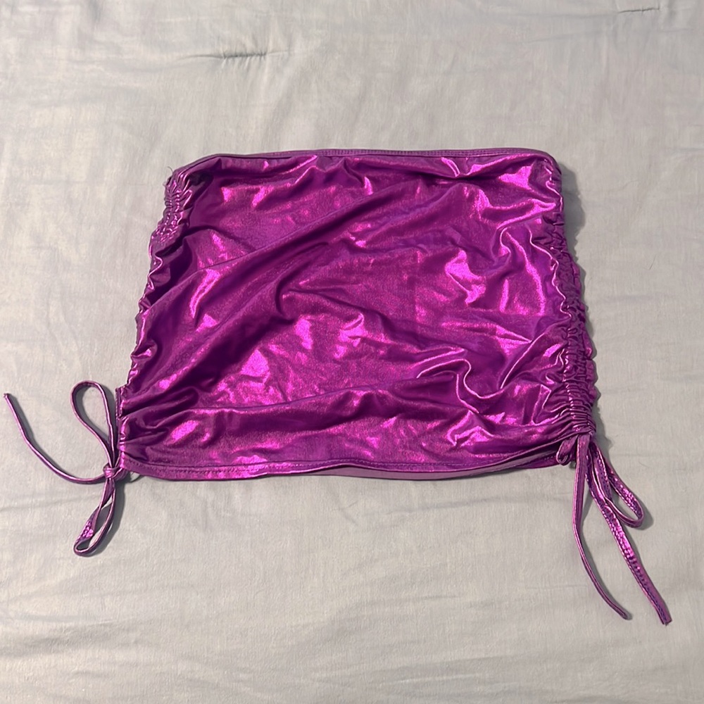Rave metallic skirt